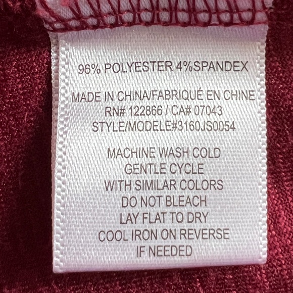 Chenault - Burgundy Long Sleeve Shirt - Picture 8 of 9